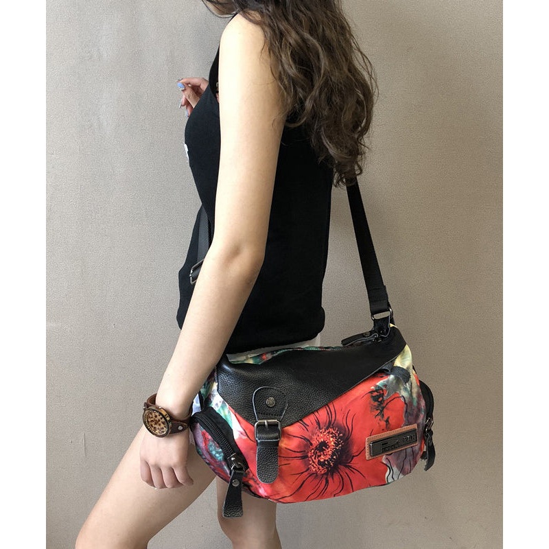 2024 New Large Capacity Original Ethnic Style Printed Fabric Bag