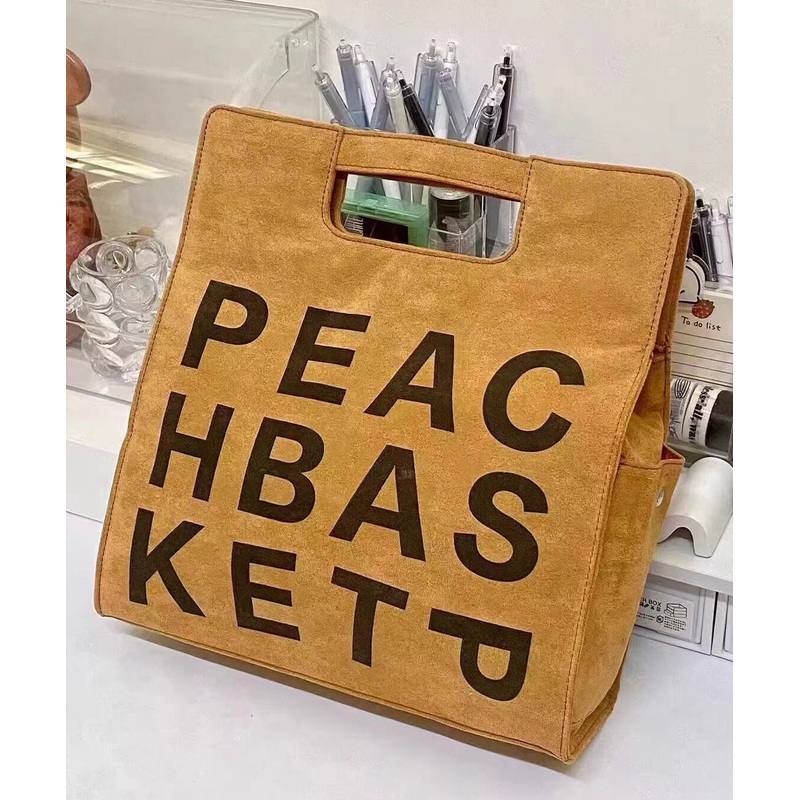 Fashion Khaki Graphic Suede Large Capacity Messenger Bag