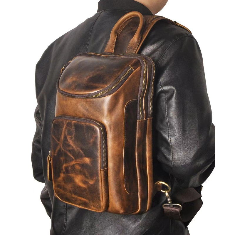 Fashionable Boutique Cowhide Versatile Chest Bag