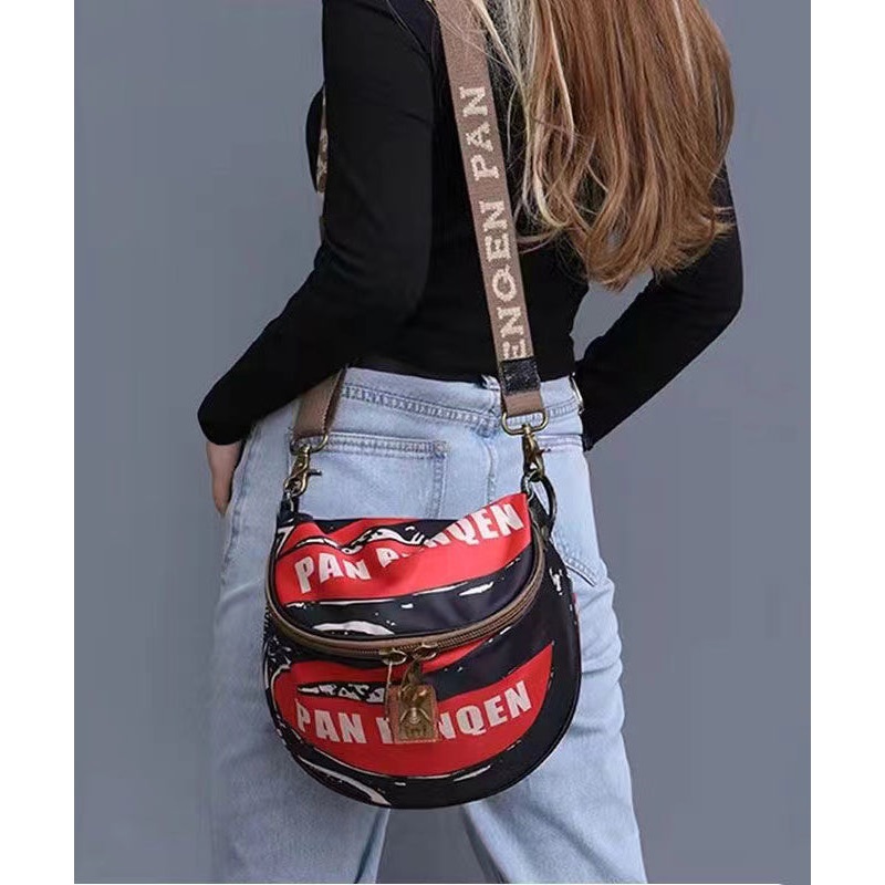 Leisure And Versatile Solid Durable Printed Satchel Bag Handbag