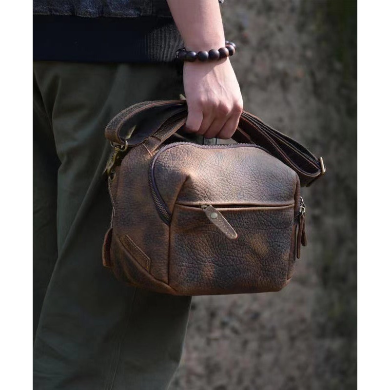 Original New Durable Cowhide Crossbody Bag