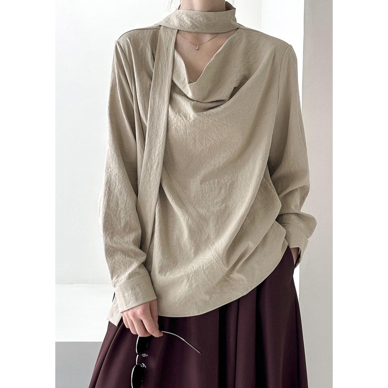 Original Design Khaki Ribbon Solid Top Spring