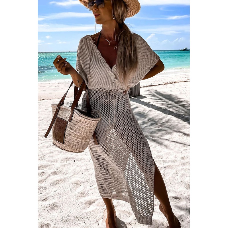 Sailing The Sea Knitted Cover Up Dress