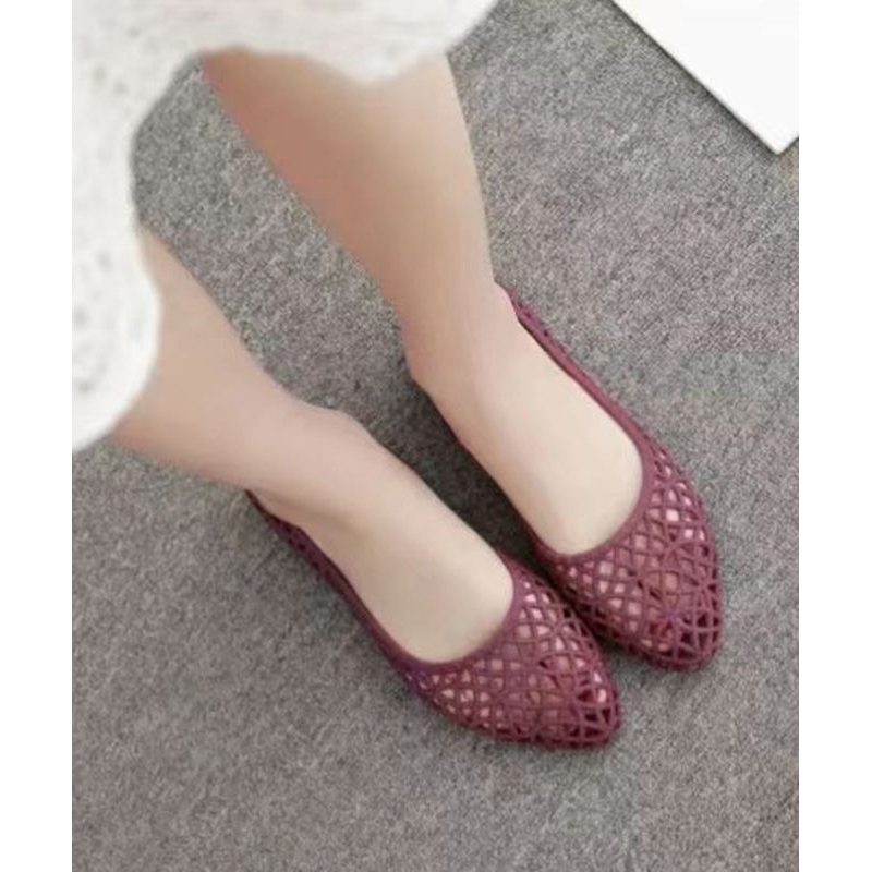 Soft Purple Hollow Out Beach Water Sandals
