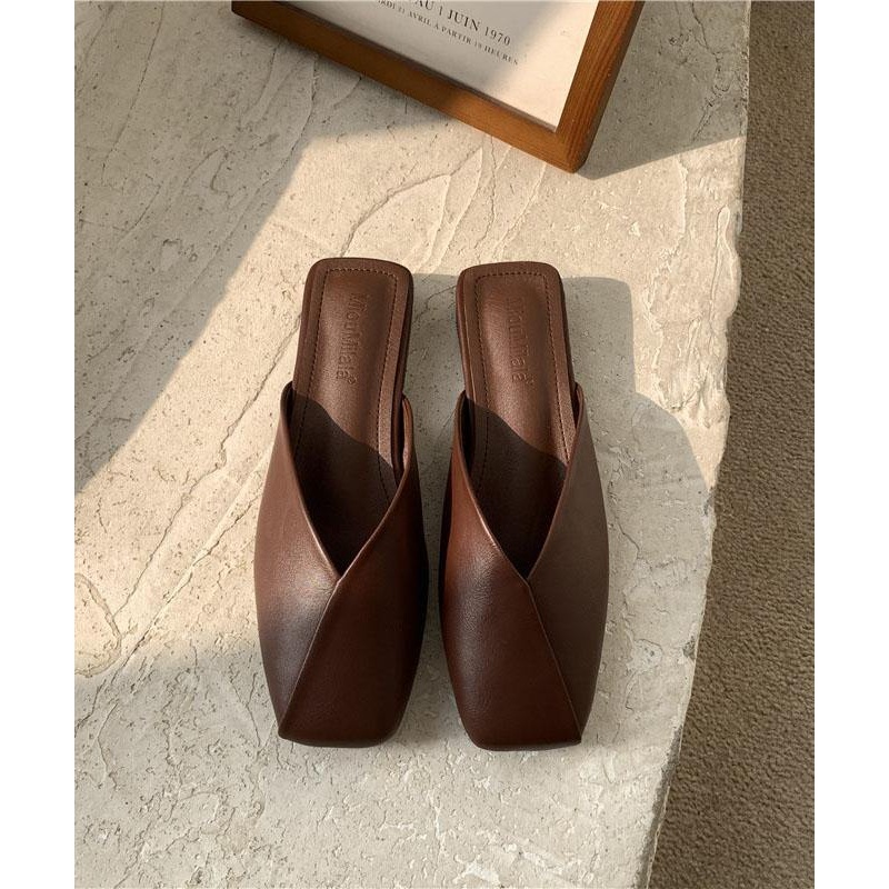 Stylish Chocolate Flat Style Slippers