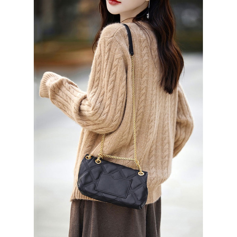 Camel Button Cozy Woolen Knit Cardigans V Neck Long Sleeve