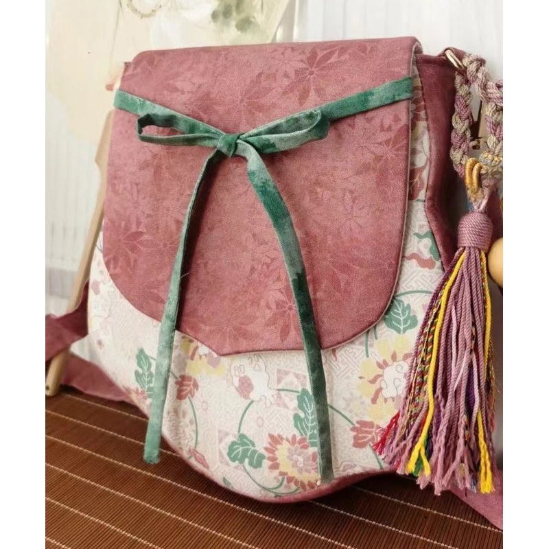 Boho Handmade Print Patchwork Cotton Messenger Bag